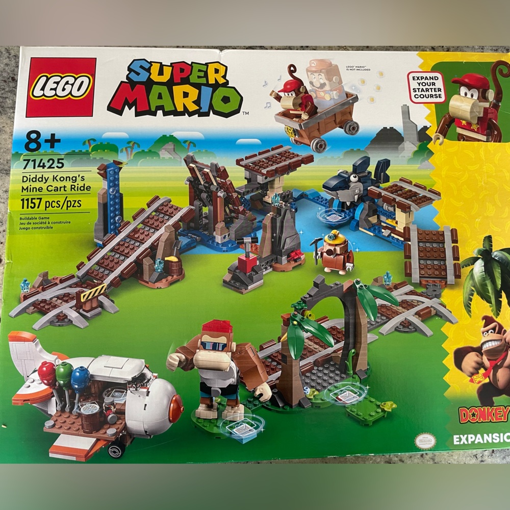 LEGO Super Mario Diddy Kong's Mine Cart Ride Expansion Set 71425